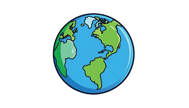 Globe Earth Planet World Map Illustration.