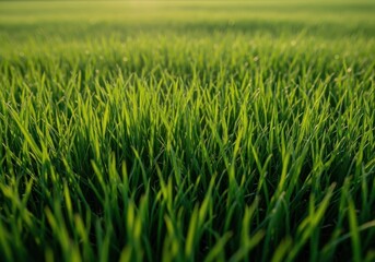 Obraz premium Lush, velvety siesta grass carpeted under warm afternoon sunlight, perfect for nature retreats and peaceful rest, grass, background, natural