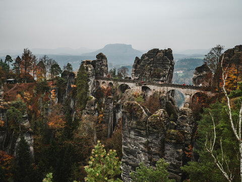 Die Basteibr&uuml;cke in der S&auml;chsischen Schweiz