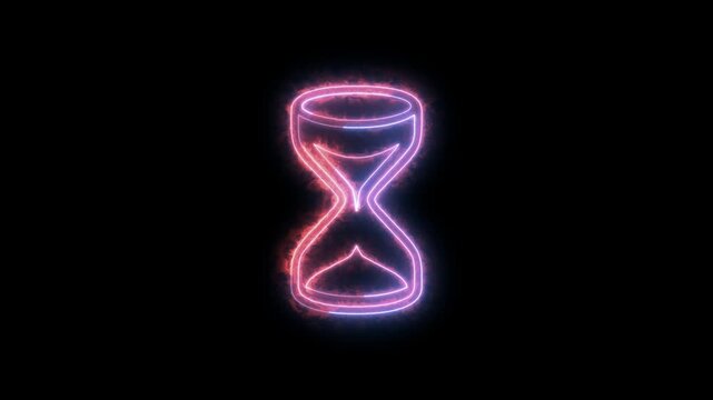 hourglass, time, sand, clock, timer, animation,