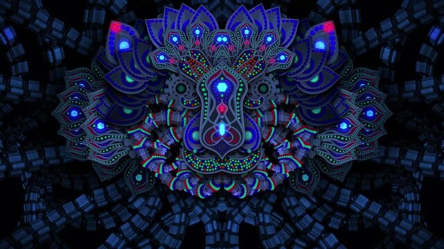 Psychedelic Lion Mask 01