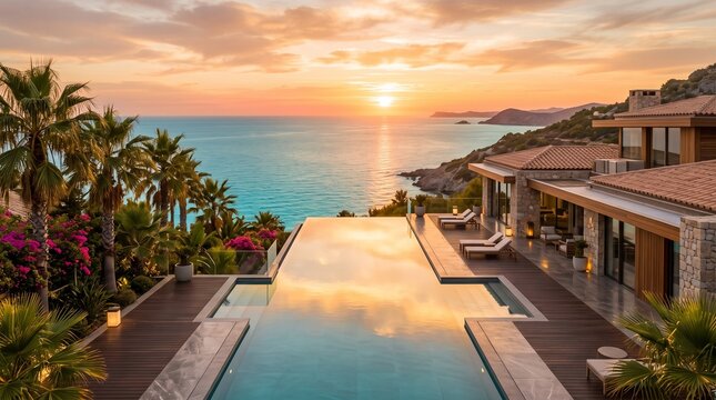 luxury villa ocean view pool tropical getaway beach house seaside resort infinity pool coastal retreat sunset view vacation home paradise found relaxation mode dream vacation