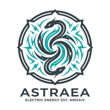 Electric Astraea Energy Logo Design.