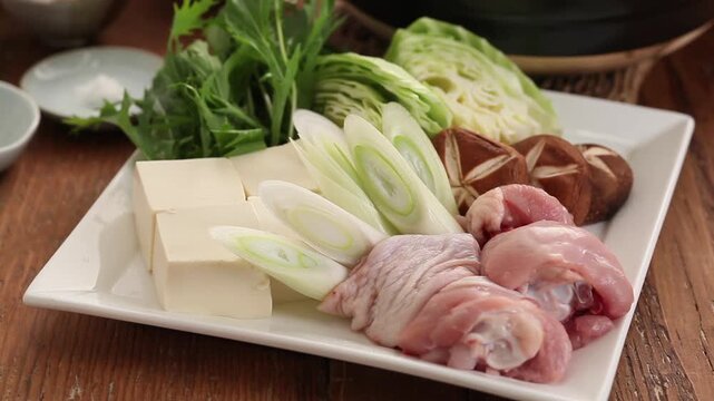 水炊き鍋の材料
