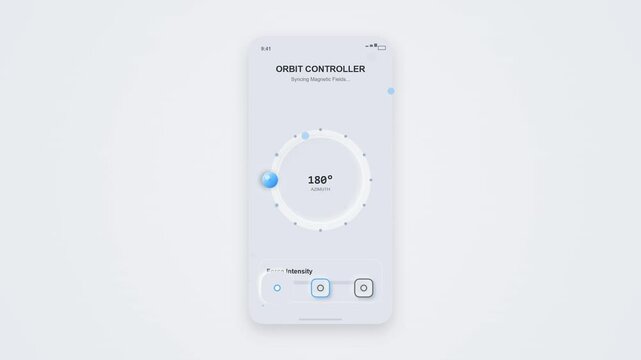 Neumorphic UI Animation: Smart Controller App Interface Motion