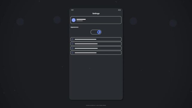 Neumorphism UI Settings Toggle Animation | Dark Mode Switch Motion