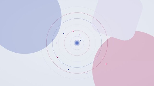 royal blue and raspberry AI automation workflow flat design loop