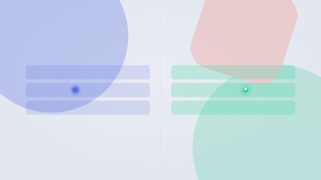cobalt blue and mint AI automation workflow flat design loop