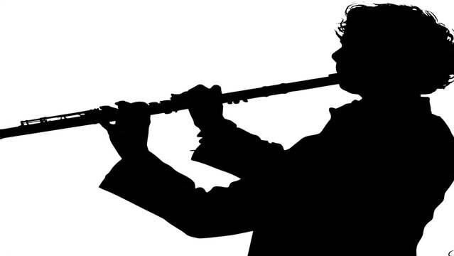 Silhouette of person holding a bow and arrow outdoors.