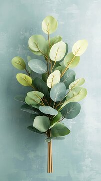 Eucalyptus branch arrangement