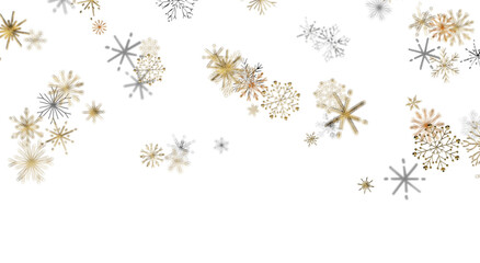 Christmas snowflakes abstract on white background. Perfect for holiday designs, winter greetings an © vegefox.com