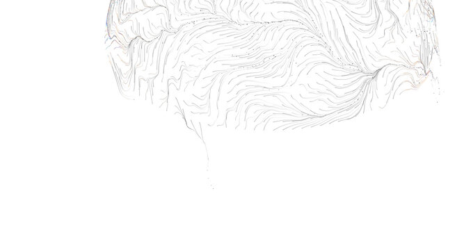 Detailed abstract visualization of interconnected neural pathways and organic flow