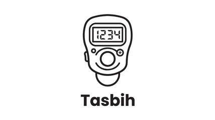 Handheld Electronic Device Icon with Digital Screen and Button Symbols, Concept for Technology and Data Processing Design © TAIFUR