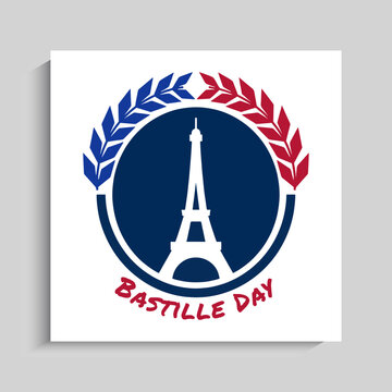 Bastille day Social Media Instagram Post Banner Template Design