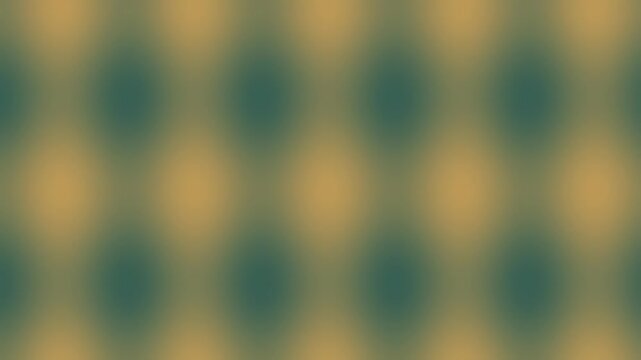 Abstract blurred geometric pattern with diamond shapes in muted teal and gold colors.