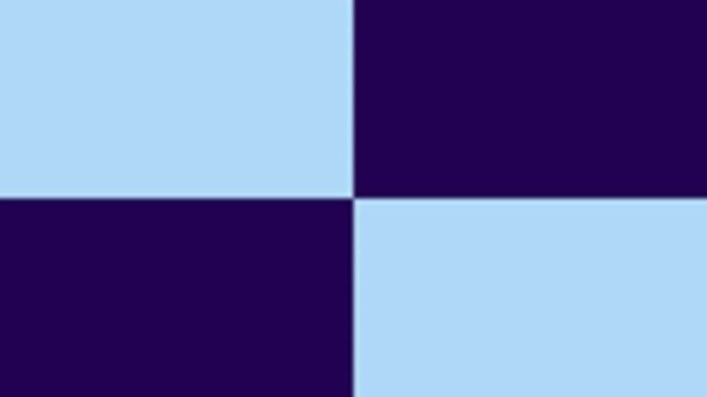 A simple checkerboard pattern with alternating squares of dark purple and light blue.