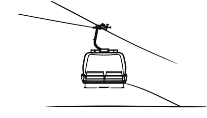 Cable Car Transportation Vehicle Moving. © Ikhsan