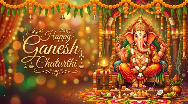 Ganesh chaturthi background