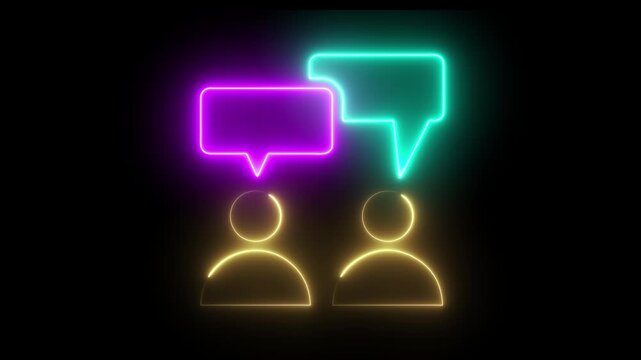 Suggestion and feedback sharing concept. Team communication skill, engagement, idea sharing, customer feedback and consulting. Animation of 4k video.