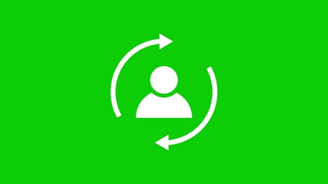 User interaction arrows animation video