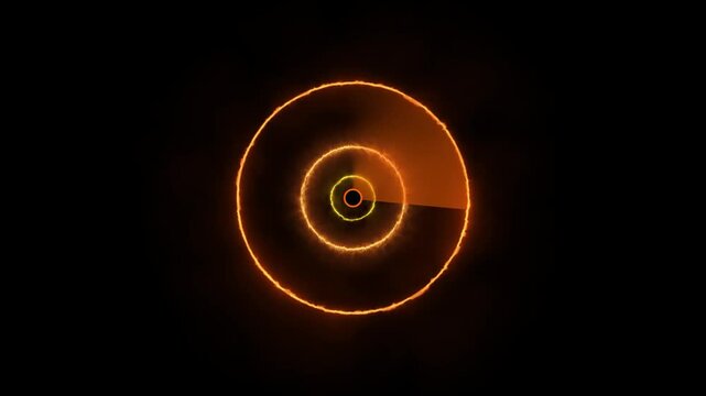 Fire flame animation rolls hot orange concentric rings. Shimmering fire flame animation shifts yellow energy waves. Dramatic fire flame animation loops combustion gas backgrounds.