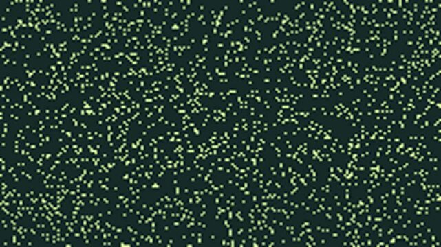 Abstract pattern of small glowing dots on a dark background, creating a sense of cosmic wonder and digital noise.