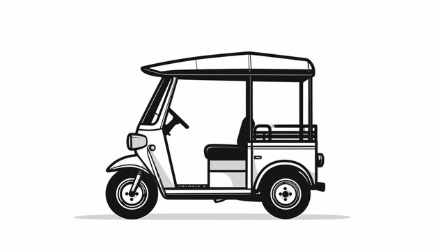 Tuk Tuk Auto Rickshaw Vehicle.