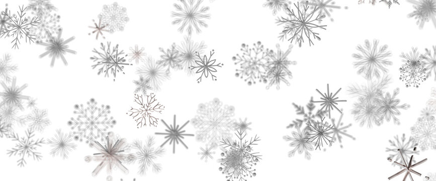Beautiful abstract snowflake pattern overlay for winter and Christmas themes