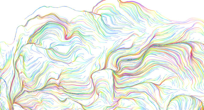 Vibrant abstract flowing lines creating a dynamic and colorful background texture pattern.
