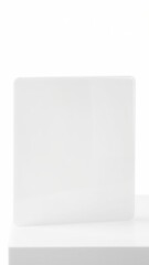 Fototapeta premium Minimal white product display stand mockup