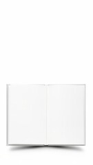 Fototapeta premium Open Blank Book Isolated on White Background