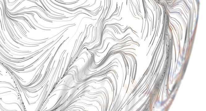 Abstract flowing lines and swirls create a sense of dynamic motion and fluidity