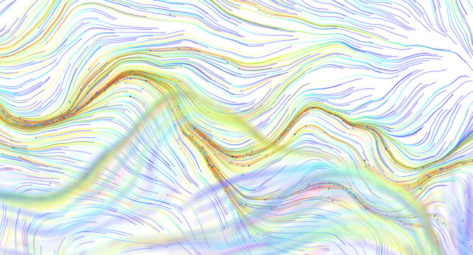 Vibrant abstract background with colorful swirling lines and gradients.