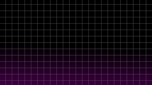 Purple, and, black, gradient, grid, background, animation, futuristic, tech, landscape, motion, graphic, retro, synthwave, aesthetic, loop, digital, design, 4k, resolution, asset.
