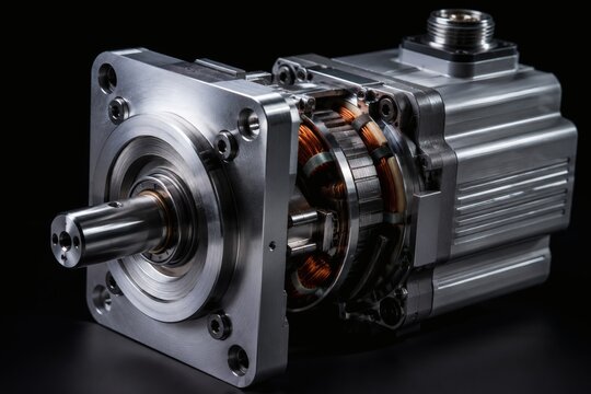 High Performance Industrial Electric Servo Motor Component with Copper Winding Assembly