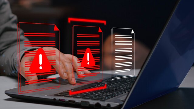 Fraud warning digital, identity risk, highlighting cybersecurity, data protection, and online threats in modern communication systems
