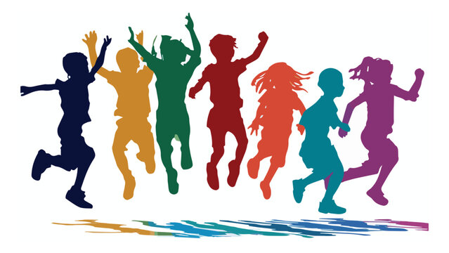 Group of Diverse People Dancing and Celebrating Outdoors.