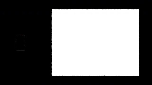 Vintage super 8 mm with a contrasting color scheme suitable for modern graphic layouts, minimalistic web backgrounds, or branding visual elements.