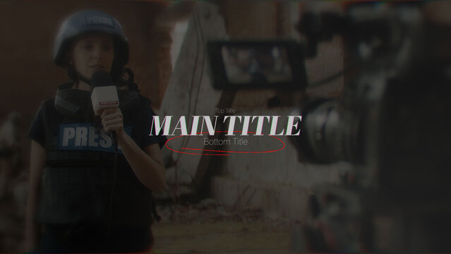 Focus Point &ndash; Professional Focus Point Title Sequence with Contemporary Broadcast Typography for Interviews, Reports and Documentary Productions