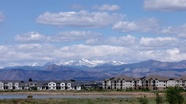 Rocky Mountain National Park Longs Peak Weather Wide Angle Timelapse