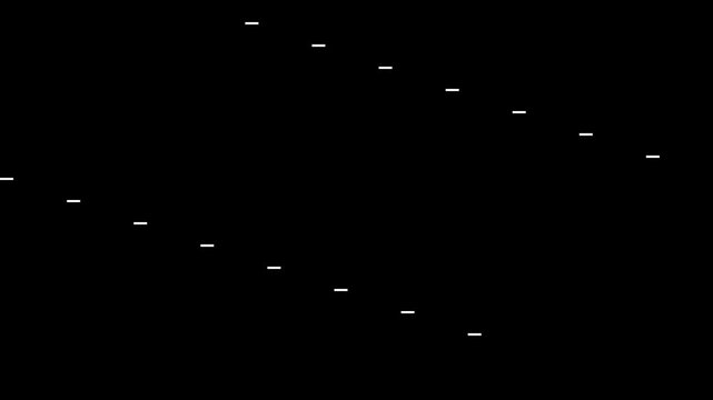 Abstract background with diagonal lines and dots on a black background.