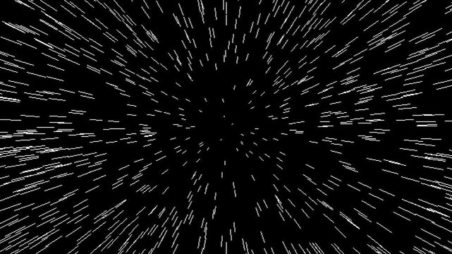 Abstract background of white streaks of light moving rapidly through black space, suggesting speed and motion.