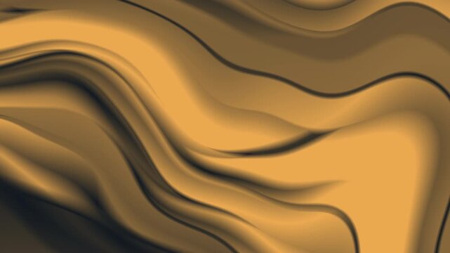 Background Video Warm Camel Sand Tan Metallic Liquid Current Smooth Continuous Ripple Visual Layout Template