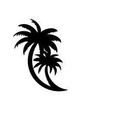 Obraz premium Aesthetic vector illustration of palm trees