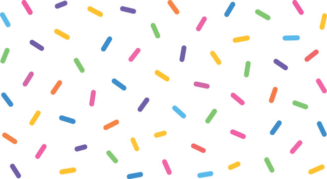 Colorful Confetti Sprinkles Seamless Pattern Background for Party