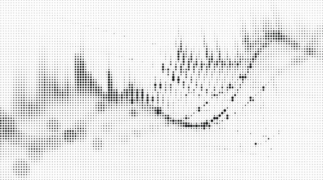 Halftone Waveform Graphic Illustration