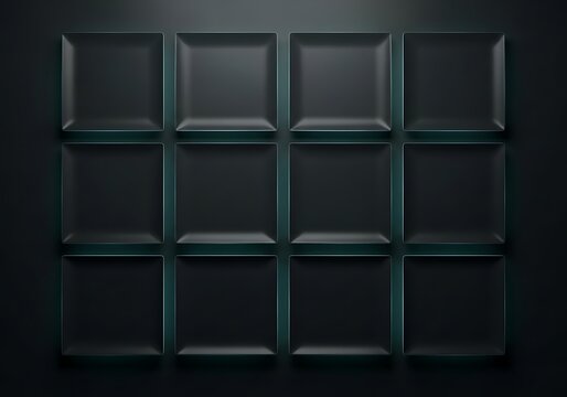 Modern Minimalist Grid Wall Texture Closeup.