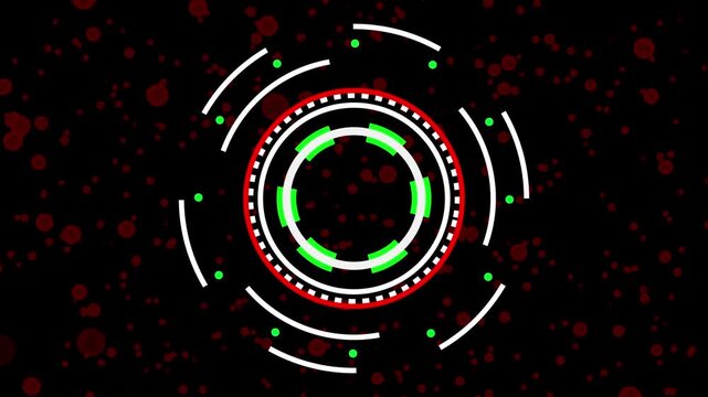 HUD Sci-fi Futuristic Display. Hologram Button. Modern cyberspace innovation. Virtual Reality Technology. 4K