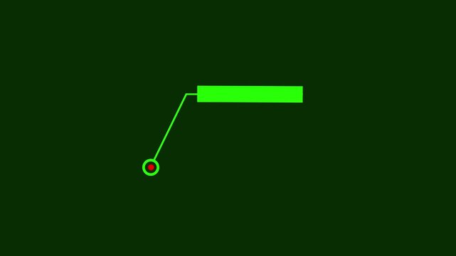 Hud callout rectangle text box animation. HUD graphics around the edges for use in movies, Technological HUD template callout. Motion graphics of Hud callout icon. 4k video