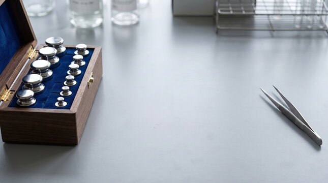 Precision calibration weights and tools in lab